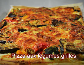 Pizza aux légumes grillés