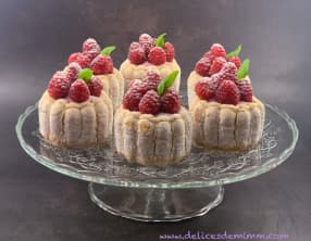Petites charlottes aux framboises