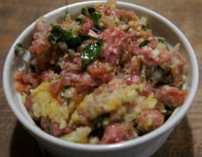 Farce pour tomates farcies et légumes