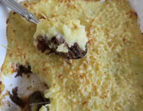 Hachis parmentier à  l'effiloché de boeuf