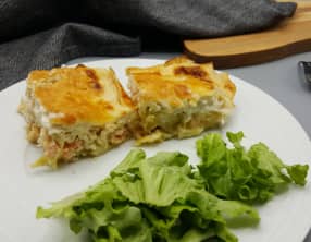Cannelloni aux poireaux et saumon