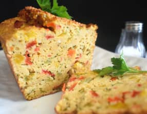 Terrine à la graine de couscous et poivrons