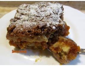 Pudding aux pommes, sirop d'érable et épices