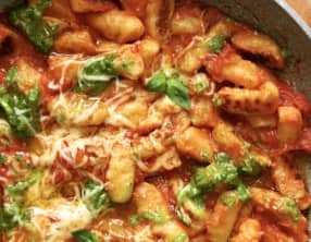 Gnocchi sauce tomate et pesto