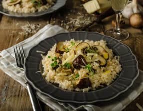 Riz aux champignons et parmesan