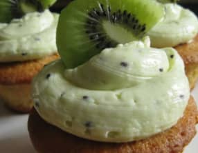Cupcakes au glaçage kiwi