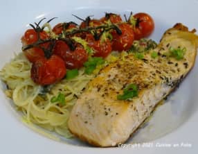 Pavés de saumon à la Toscane