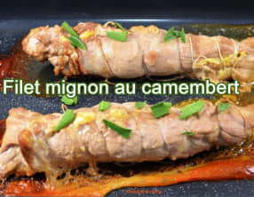 Filet mignon de porc au camembert