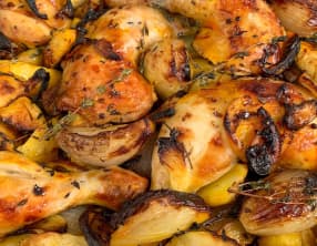 Poulet rôti aux topinambours et citron