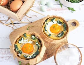 Nids de Pâques œufs cocotte