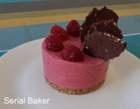Entremet framboise et chou-fleur
