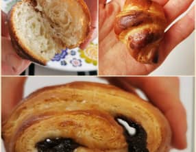 Chocolatines et croissants