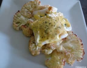 Skrei au chou-fleur rôti et sauce hollandaise