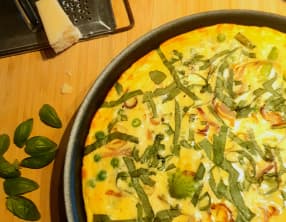 Fritatta aux légumes printaniers