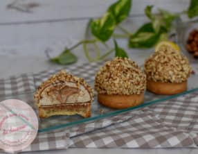 Tarte noisette avec un peu de citron et coriandre