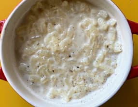 Riz au lait chantilly