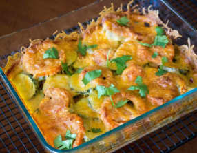 Courgettes tomate et mozzarella au four