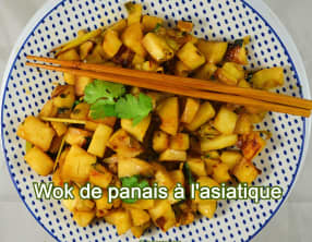 Wok de panais à l'asiatique