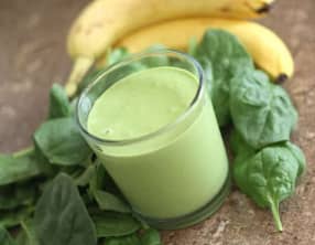 Jus detox bananes épinards
