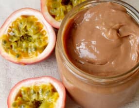 Pâte à tartiner chocolat et passion