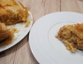 Tourte filo de chou-fleur au curry