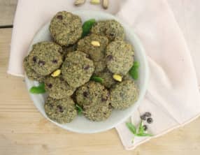 Biscuits menthe pistache chocolat