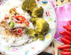 Porc au lait de coco et piment