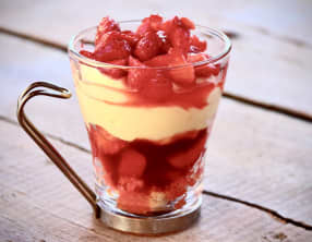Tiramisu fraises et chocolat blanc