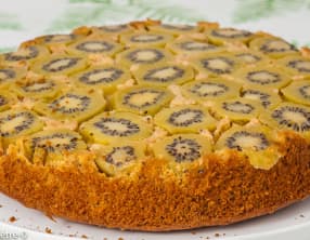Gâteau renversé aux kiwis