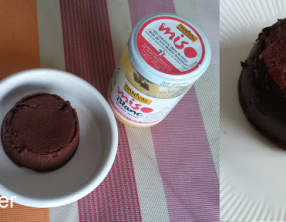 Mi-cuit au chocolat et au miso