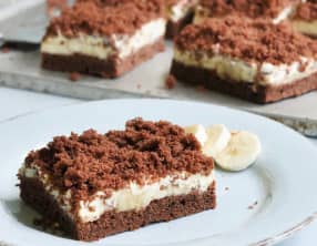 Gâteau aux bananes et crème