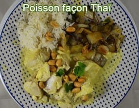 Poisson façon thaï, coco et gingembre