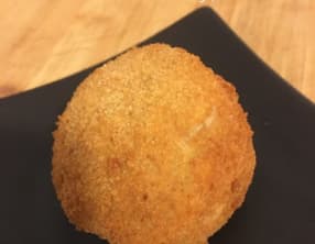 Arancini mozzarella, bresaola et champignons