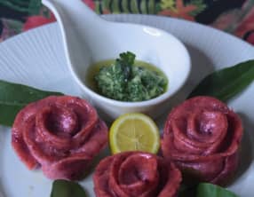 Raviolis Roses à la ricotta, parmesan et zestes de citron