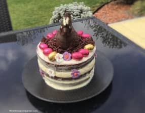 Naked cake vanille chocolat