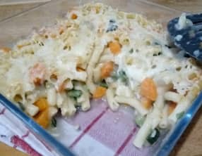 Le gratin de pâtes aux légumes