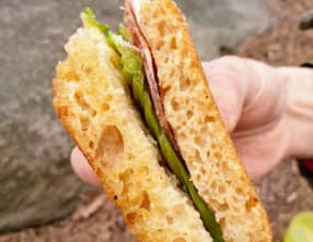 Focaccia au petit épeautre au levain