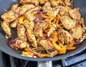 Dinde au zataar avec poivrons