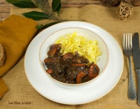 Bourguignon de joues de porc