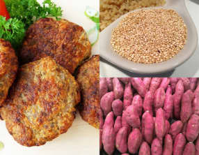 Hamburger de patate douce avec quinoa