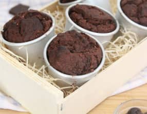 Muffins au chocolat et cerises amarena