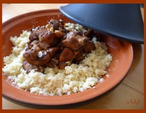 Tajine de poulet aux abricots