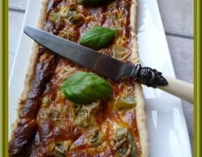 Tarte à l’artichaut et poulet