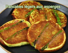 Pancakes légers aux asperges