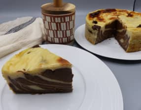 Flan pâtissier marbré