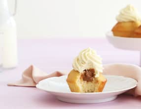 Cupcakes à la vanille et au praliné