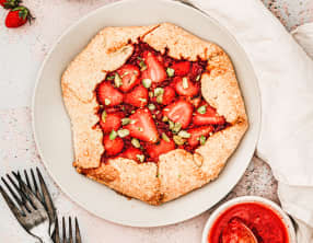 Tarte rustique aux fraises