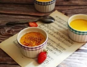 Crème brûlée à la vanille