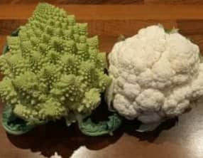 Gratin chou-fleur, chou romanesco et œufs
