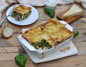 Lasagnes chèvre épinards